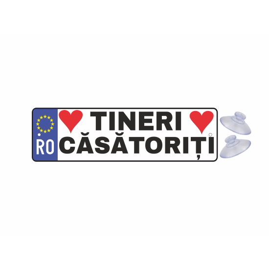 Placuta auto tineri casatoriti 1