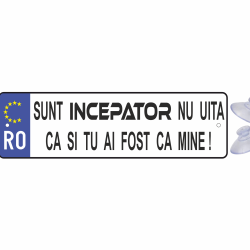 Placuta auto haioasa 'sunt incepator'