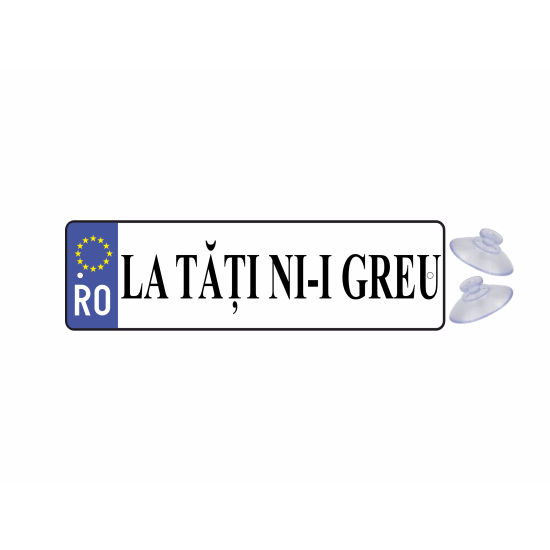 Placuta auto haioasa ' la tati ni-i greu'