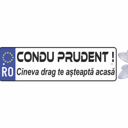 Placuta auto haioasa ' condu prudent '