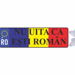 Placuta auto ' nu uita ca esti roman '