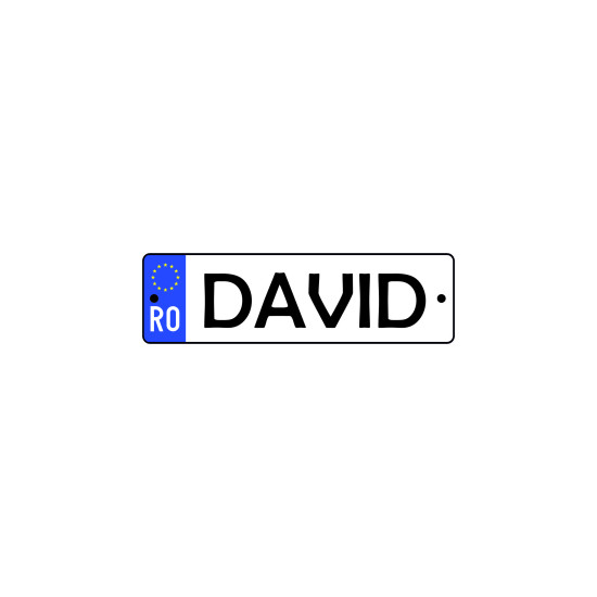 Placuta auto personalizata