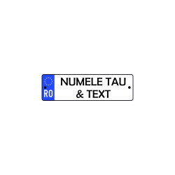 Placuta auto personalizata 