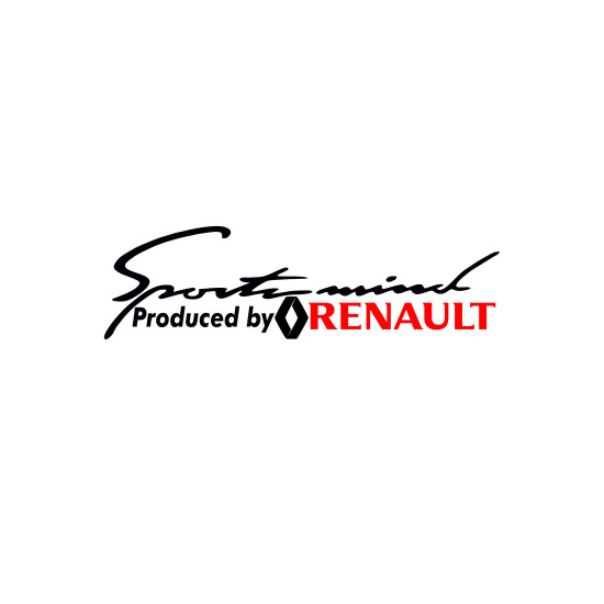 Sticker Auto Renault sports mind