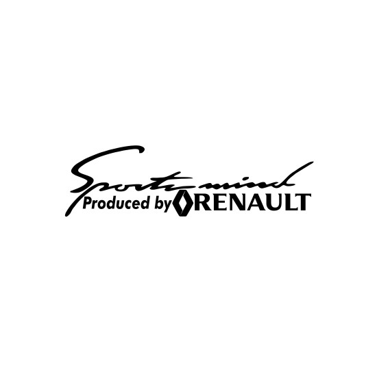 Sticker Auto Renault sports mind 1