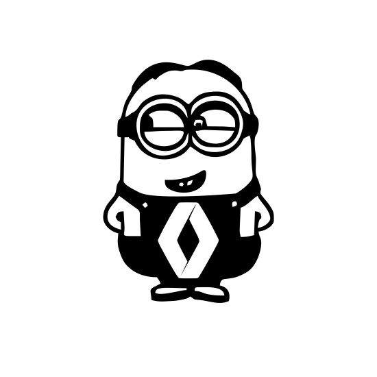 Sticker Auto Renault minion
