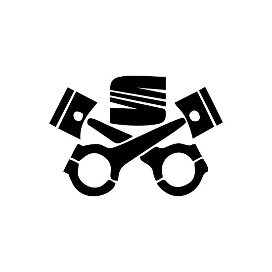 Sticker Auto Seat piston