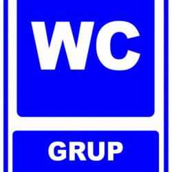 Semn indicator, wc grup sanitar