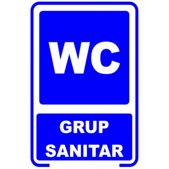 Semn indicator, wc grup sanitar