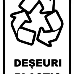 Semn indicator, deseuri plastic