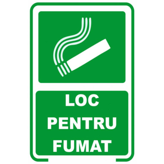 Semn indicator, loc pentru fumat