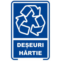Semn indicator, deseuri hartie
