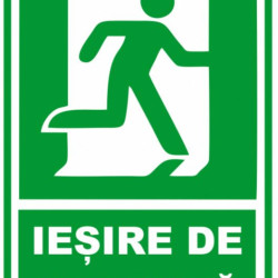 Semn indicator, iesire de urgenta