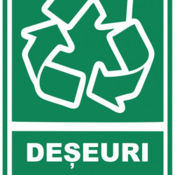 Semn indicator, deseuri aluminiu
