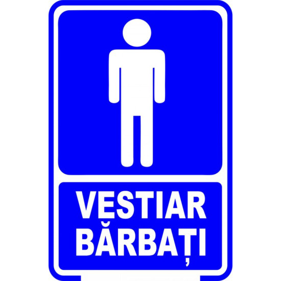 Semn indicator, vestiar barbati