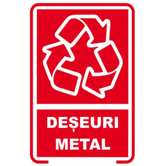 Semn indicator, deseuri metal