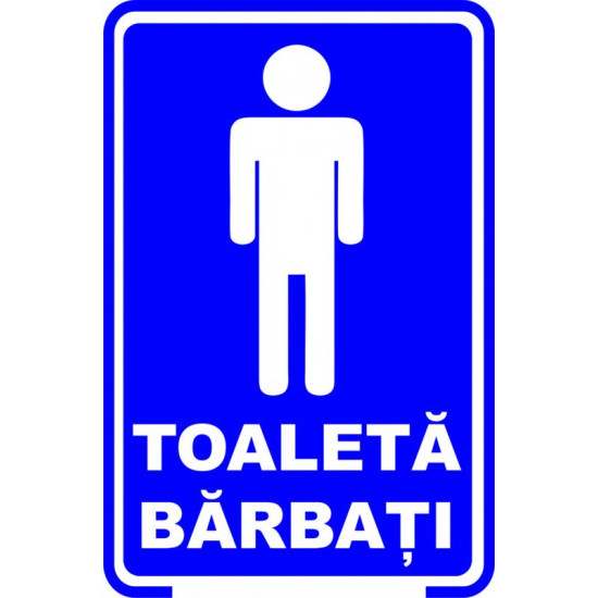 Semn indicator, toaleta barbati