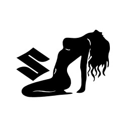 Sticker Auto suzuki girl 