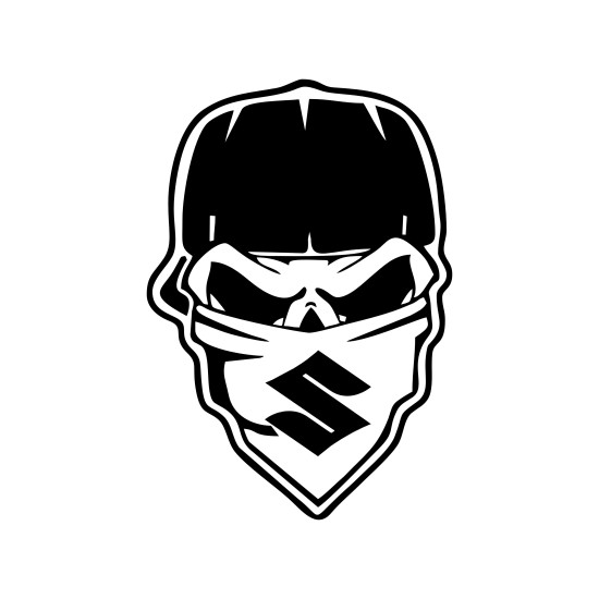 Sticker Auto suzuki Skull gangster