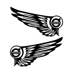 Set Sticker Auto Volvo aripi 