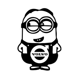 Sticker Auto Volvo minion 