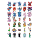 Set 35 Stickere Stitch, Stickere Decorative pentru Copii, Laptop, Telefon si Mobilier, Multicolor, STK-S vol.3