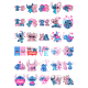 Set 30 Stickere Stitch, Stickere Decorative pentru Copii, Laptop, Telefon si Mobilier, Multicolor, STK-S vol.1