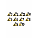Set 2 Stickere Aniversare Copii –  Utilaje Constructii, Buldozer si Macara, I'm 1-10