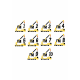 Set 2 Stickere Aniversare Copii –  Utilaje Constructii, Buldozer si Macara, I'm 1-10