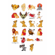 Set 22 Stickere Decorative – Regele Leu si Prietenii, Diverse Modele, Multicolor, STK-S – Vol. 2
