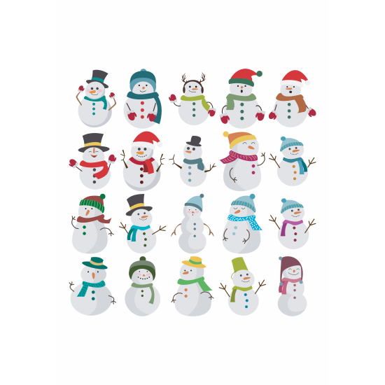 Set 20 Stickere Decorative – Oameni de Zapada – Diverse Modele, Multicolor, STK-S - 20 Buc.