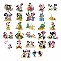 Set 86 Stickere Decorative – Mickey & Minnie Mouse si Prietenii, Diverse Modele, Multicolor, STK-S – 86 Buc