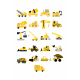 Set 21 Stickere Decorative – Utilaje Constructii – Diverse Modele, STK-S- Vol.2