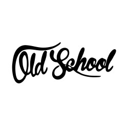Sticker auto old school 