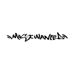 Sticker auto most wanted