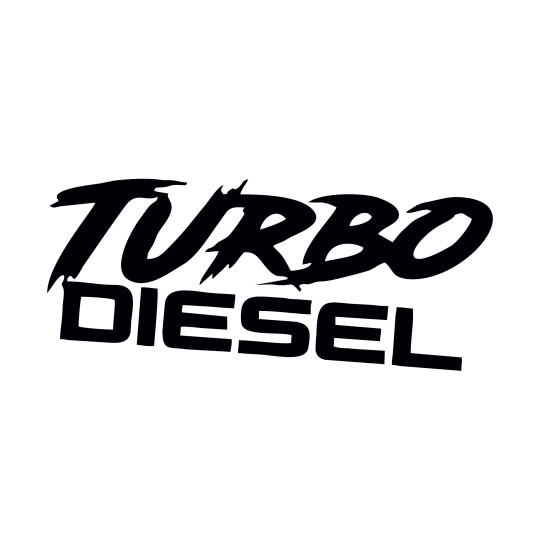 Sticker auto turbo diesel