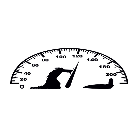 Sticker auto vitezometru
