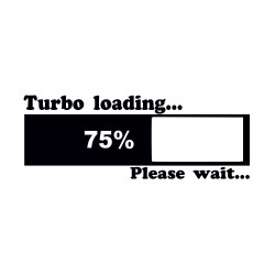 Sticker auto turbo loading 