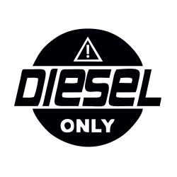 Sticker auto clapeta diesel