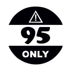 Sticker auto clapeta rezervor 95