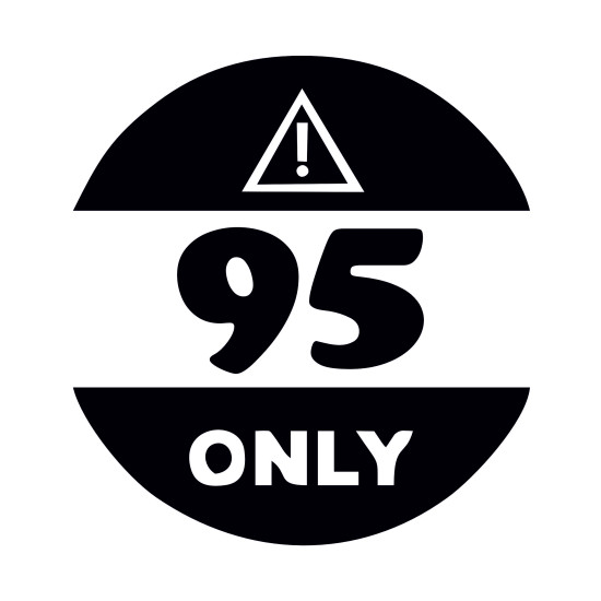 Sticker auto clapeta rezervor 95