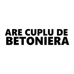 Sticker auto are cuplu de betoniera 