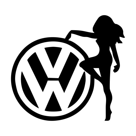 Sticker Auto volkswagen VW girl