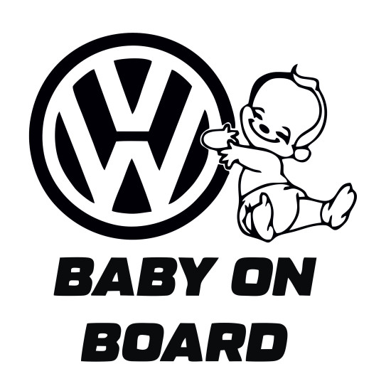 Sticker Auto volkswagen VW baby on board