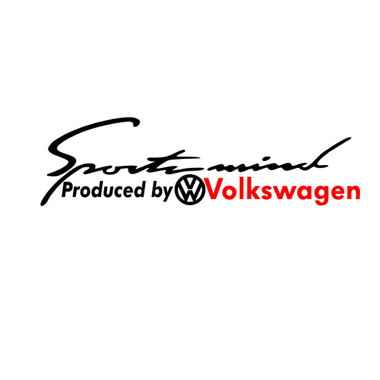 Sticker Auto sports mind volkswagen VW