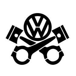 Sticker Auto volkswagen VW piston