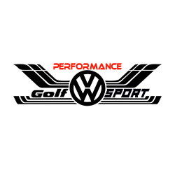 Sticker Auto volkswagen VW golf performance