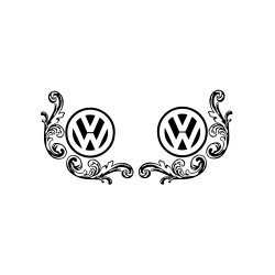Set Sticker Auto volkswagen VW geamuri 