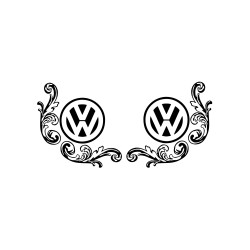 Set Sticker Auto volkswagen VW geamuri 